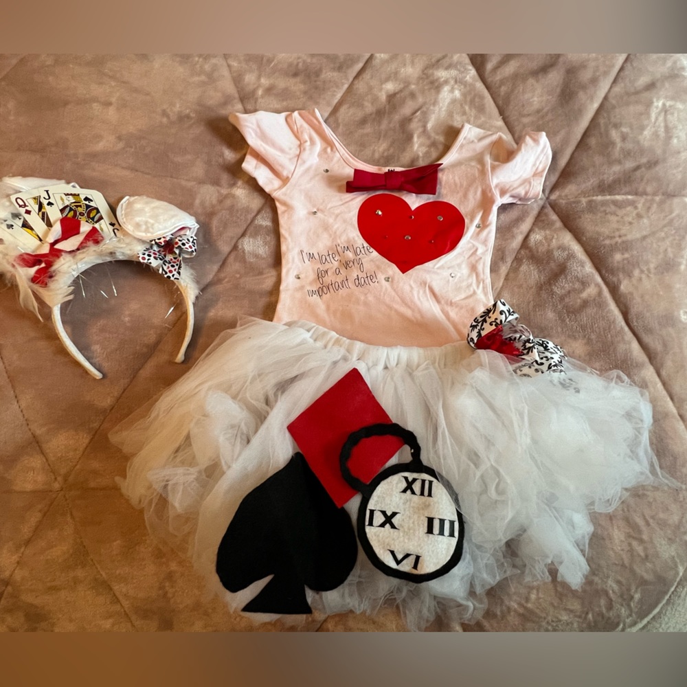 Homemade Alice in Wonderland White Rabbit Costume